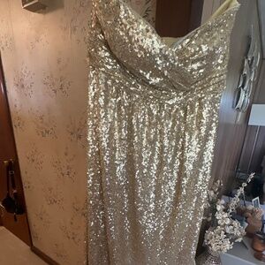 Stapless Gold  Gown